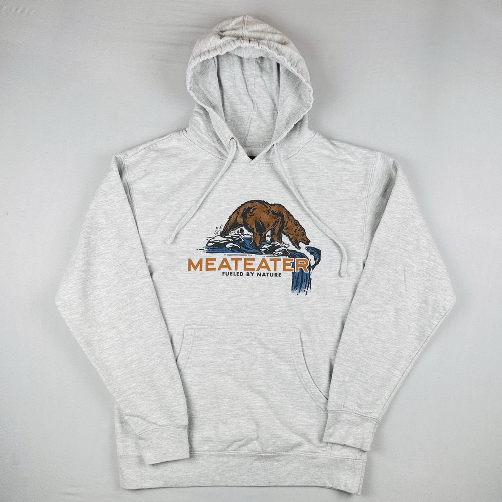 Meateater Fueled By Nature Bear Hoodie Sweatshirt Steve Rinella Pullover Men's M